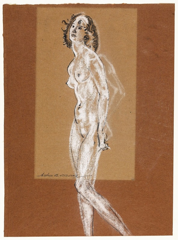 Arthur Bowen Davies - Standing Female Nude