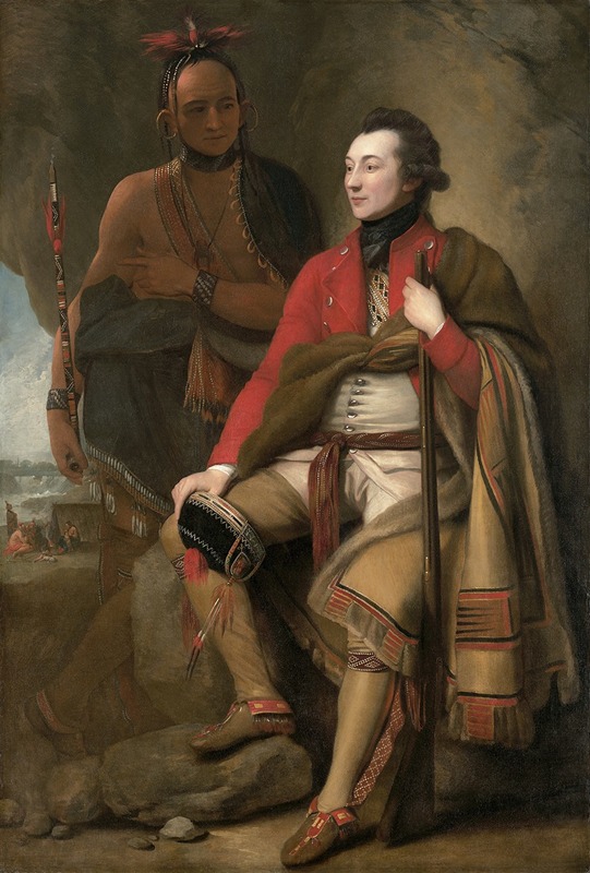 Benjamin West - Colonel Guy Johnson and Karonghyontye (Captain David Hill)