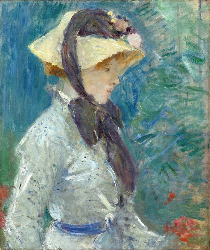 Berthe Morisot - Young Woman with a Straw Hat