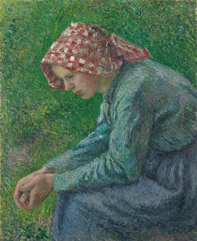 Camille Pissarro - A Seated Peasant Woman