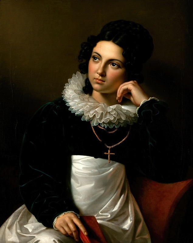 Carl Peter Goebel the Elder - Rosalia Klieber, the wife of the sculptor Josef Klieber