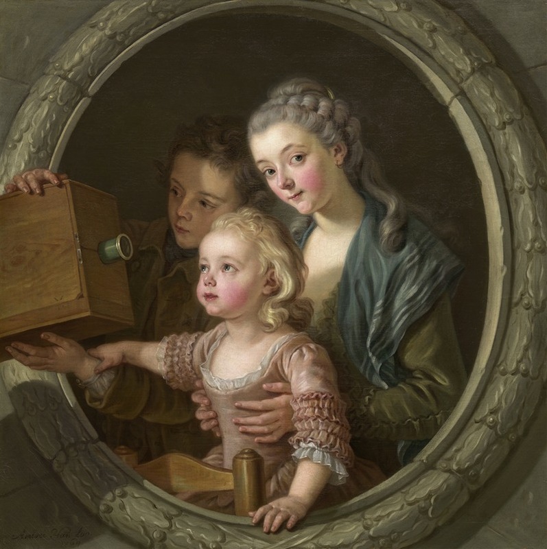Charles Amédée Philippe Van Loo - The Camera Obscura