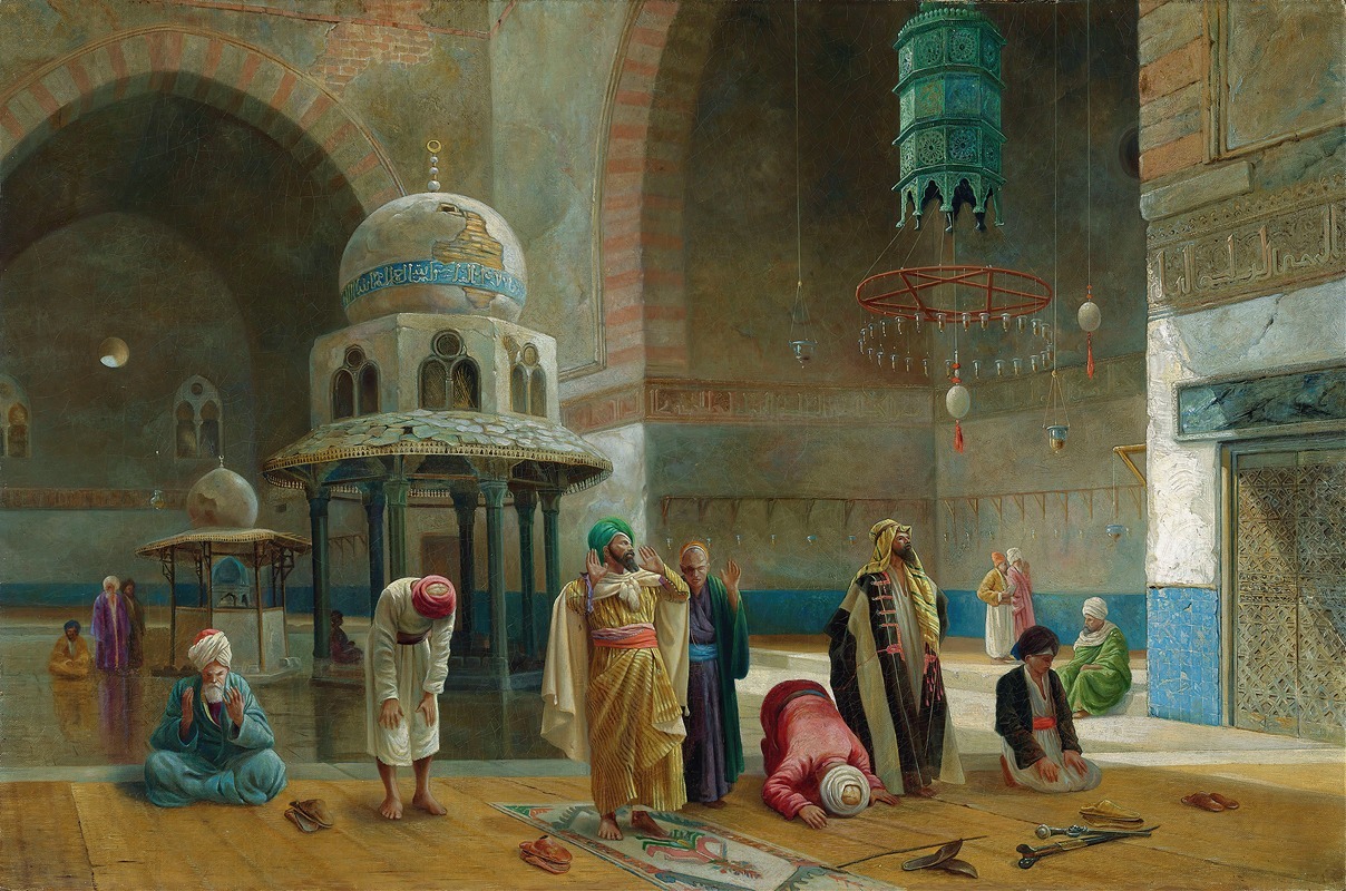 Charles Robertson - Prayer in the mosque of Sultan Hasan, Cairo