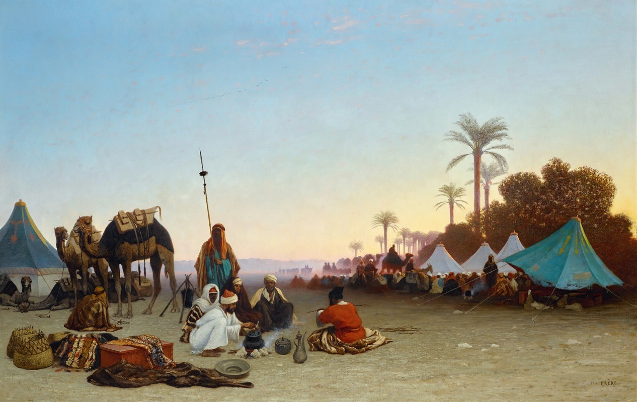Charles Théodore Frère - In The Desert