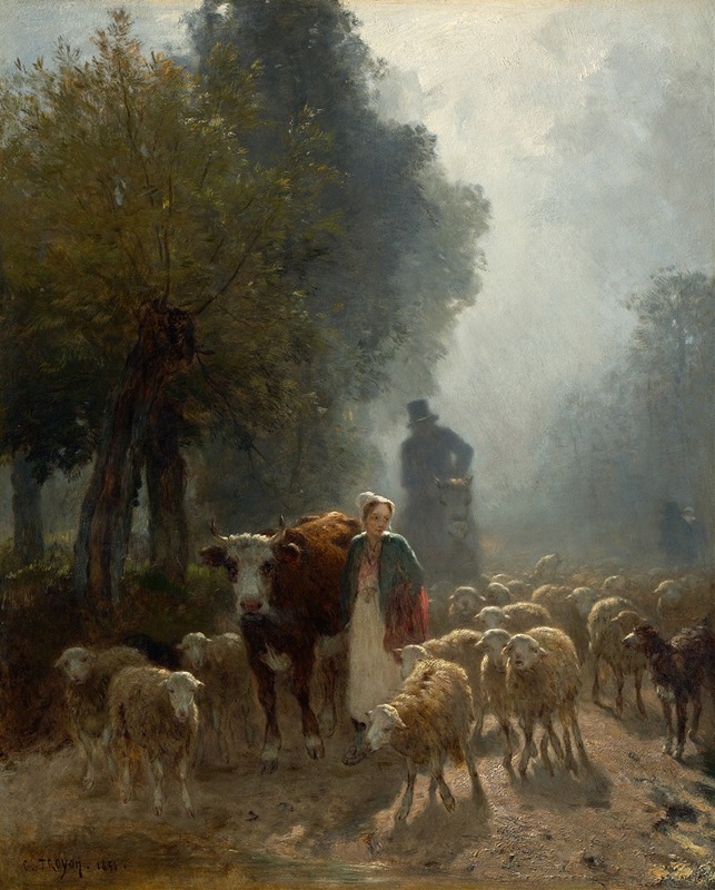 Constant Troyon - Going To Market On A Misty Morning