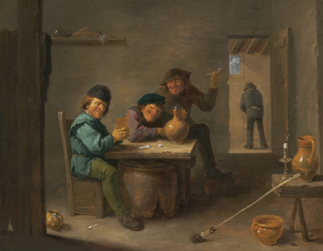 David Teniers The Younger - Peasants in a Tavern