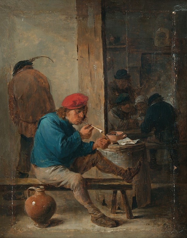 David Teniers The Younger - Tavern Scene with Smokers