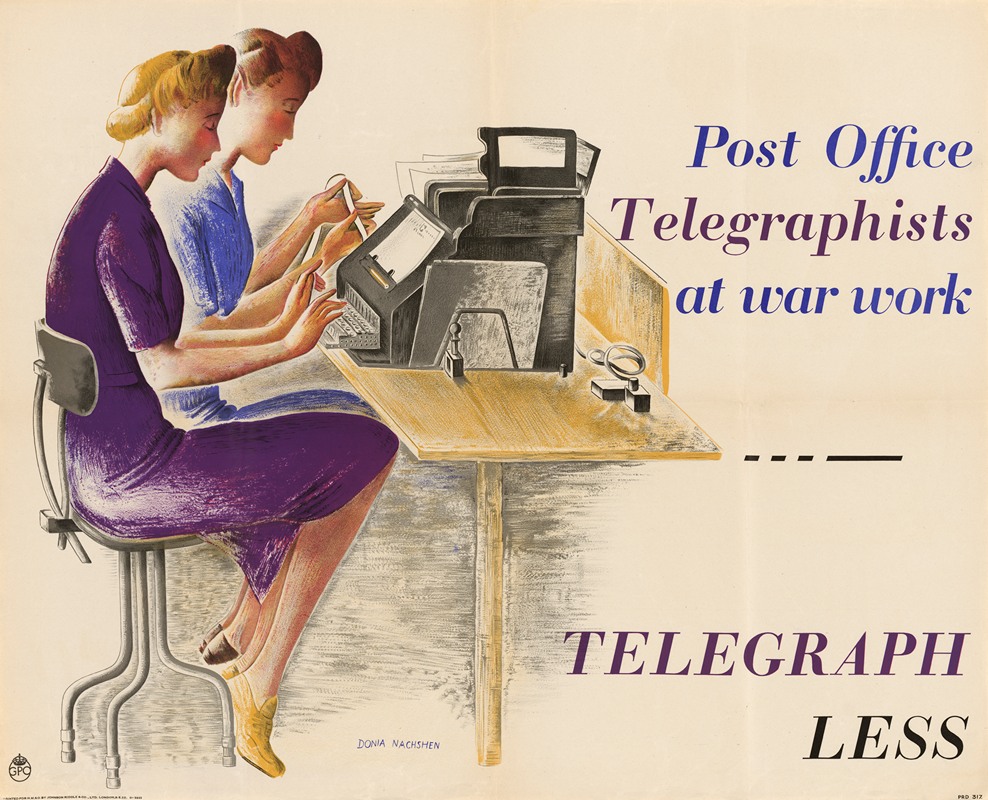 Donia Nachshen - Post Office Telegraphists at War Work – Telegraph Less 2