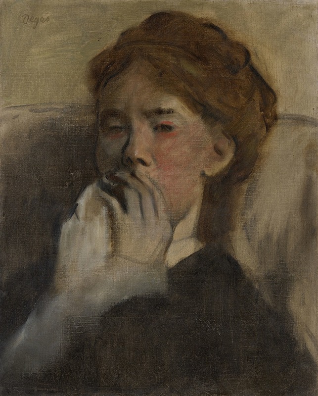 Edgar Degas - Young Woman with Her Hand over Her Mouth
