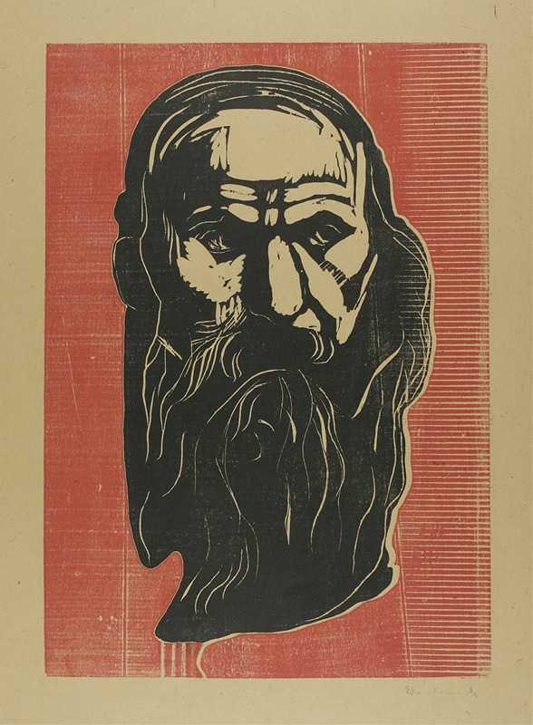 Edvard Munch - Head of an Old Man with Beard