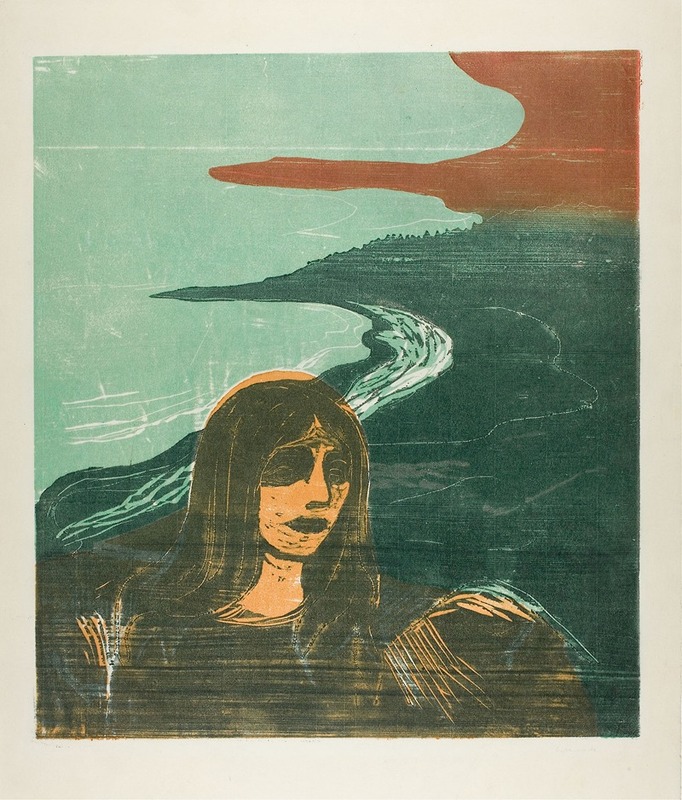Edvard Munch - Woman’s Head against the Shore