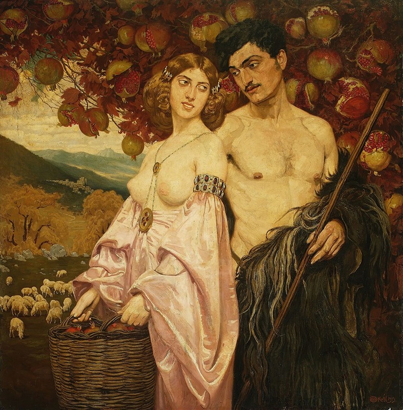 Edward Okuń - Self portrait with Sicilian