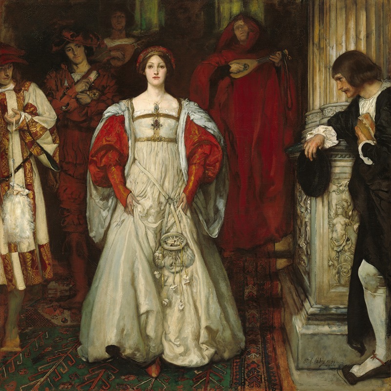 Edwin Austin Abbey - Who Is Sylvia? What Is She That All the Swains Commend Her?