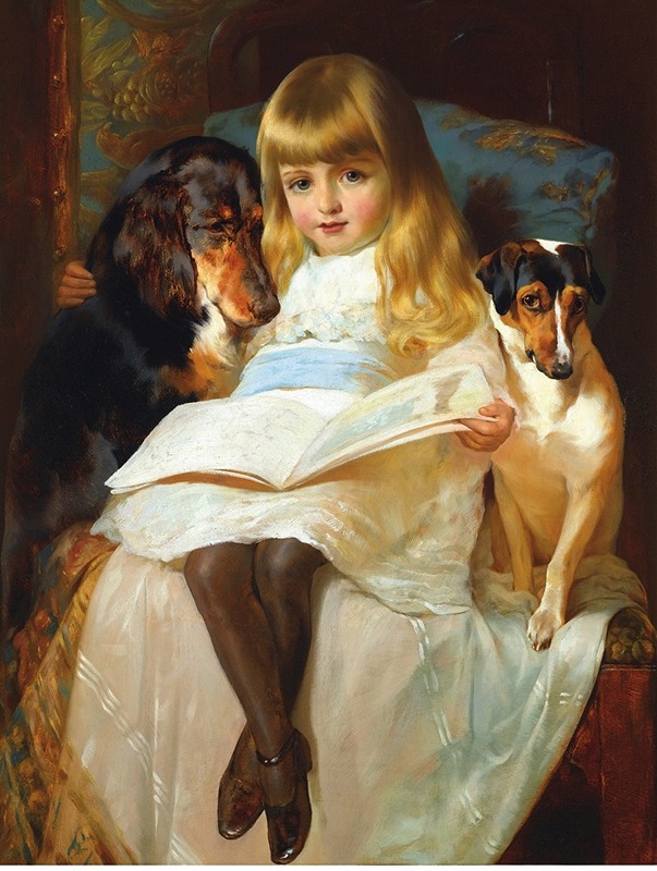 Edwin Douglas - The Favourite Story, A Gordon Setter And A Jack-Russell