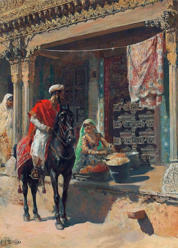 Edwin Lord Weeks - Street vendor, Ahmedabad