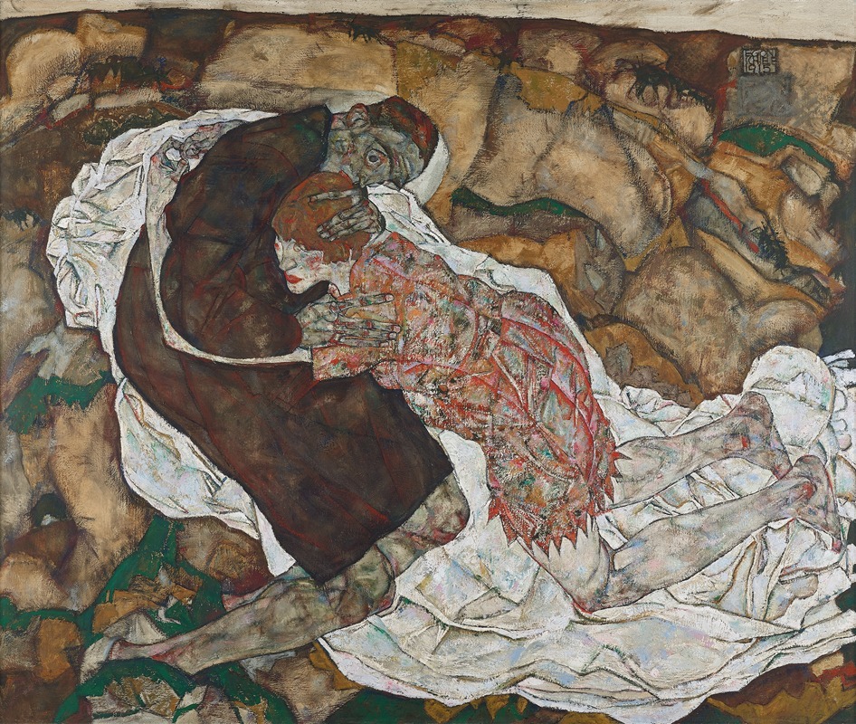 Egon Schiele - Death and girl