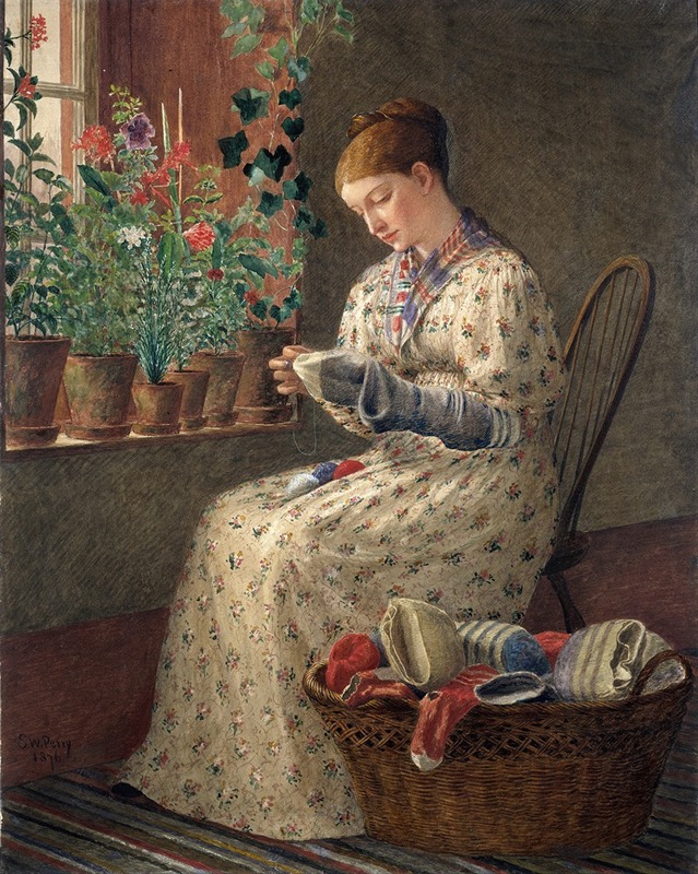 Enoch Wood Perry Jr. - A Month’s Darning