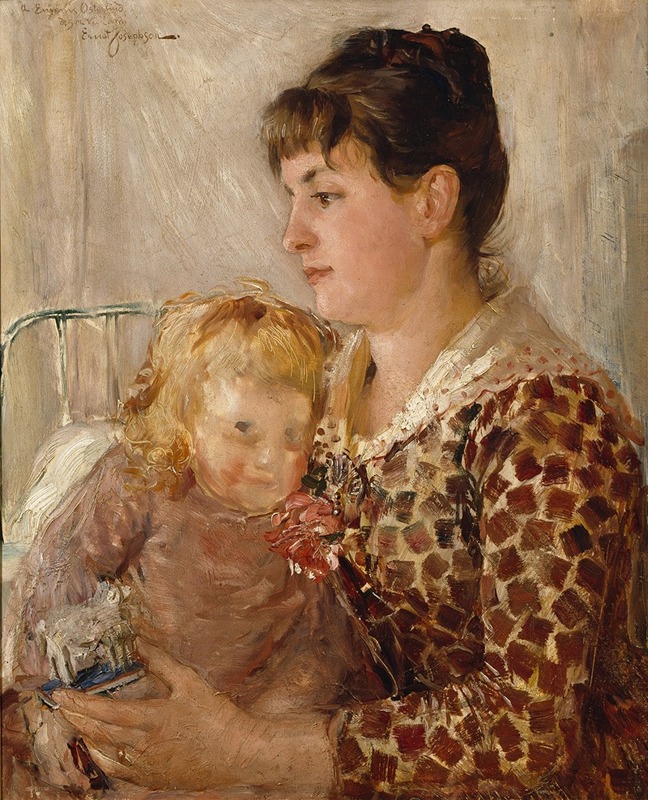 Ernst Josephson - Mother and Child. The Wife and Daughter of the Artist Allan Österlind