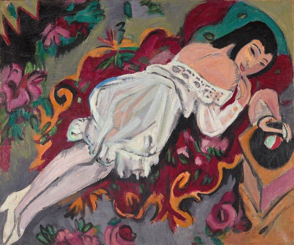 Ernst Ludwig Kirchner - Girl in White Chemise