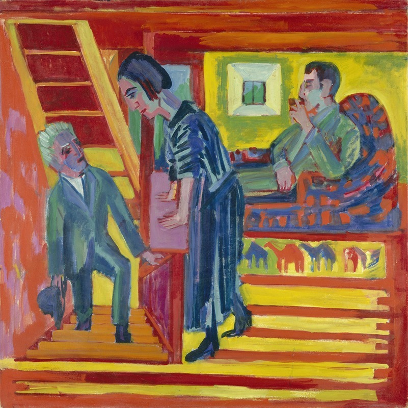 Ernst Ludwig Kirchner - The Visit – Couple and Newcomer
