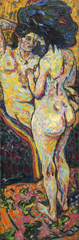 Ernst Ludwig Kirchner - Two Nudes (obverse)