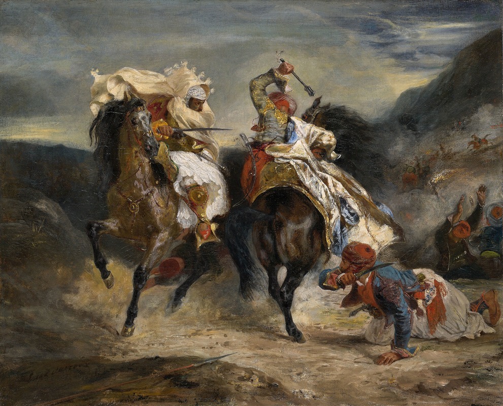 Eugène Delacroix - The Combat of the Giaour and Hassan