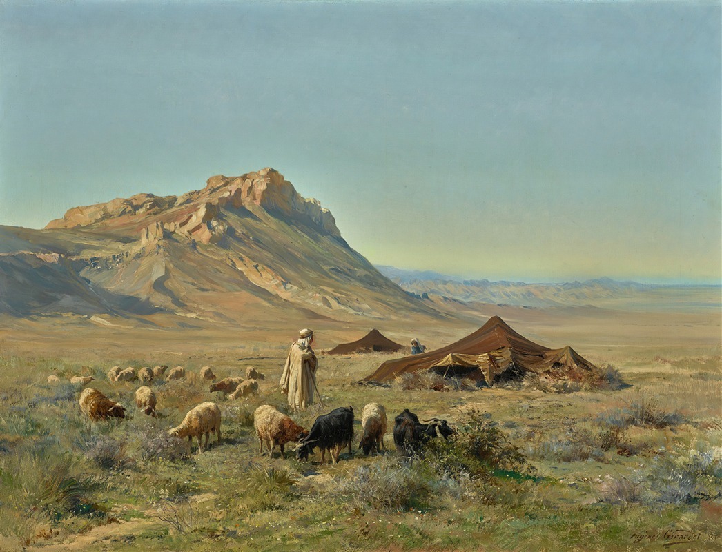 Eugène Girardet - A Bedouin Encampment