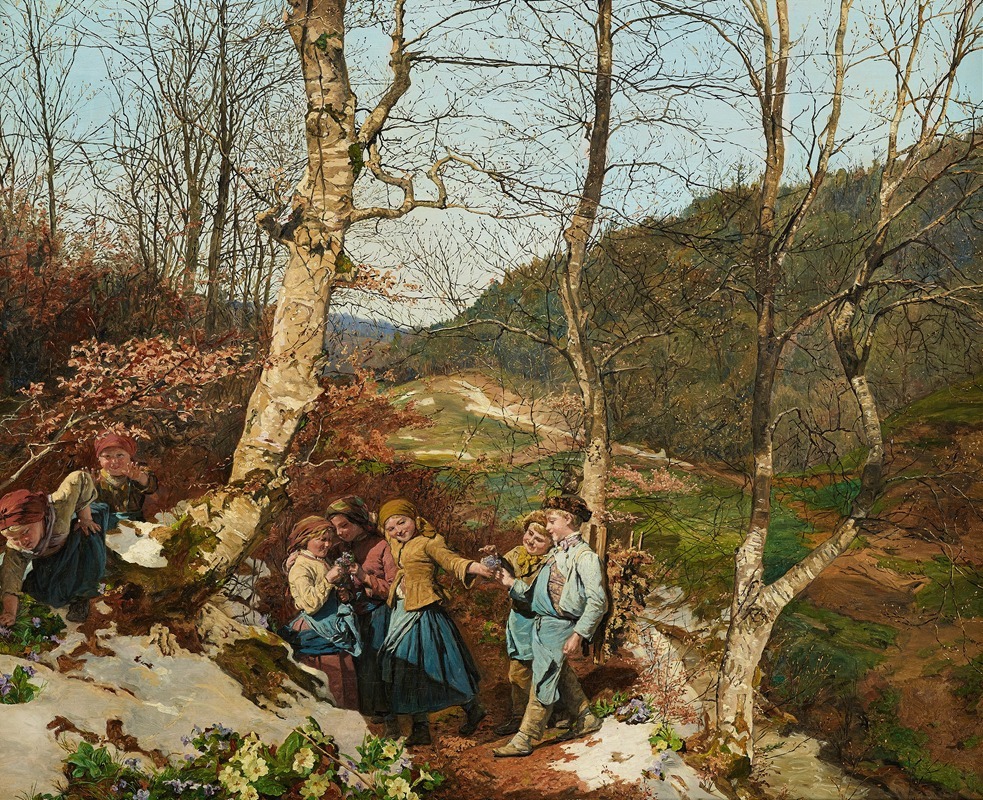 Ferdinand Georg Waldmüller - Early spring in the Vienna Woods