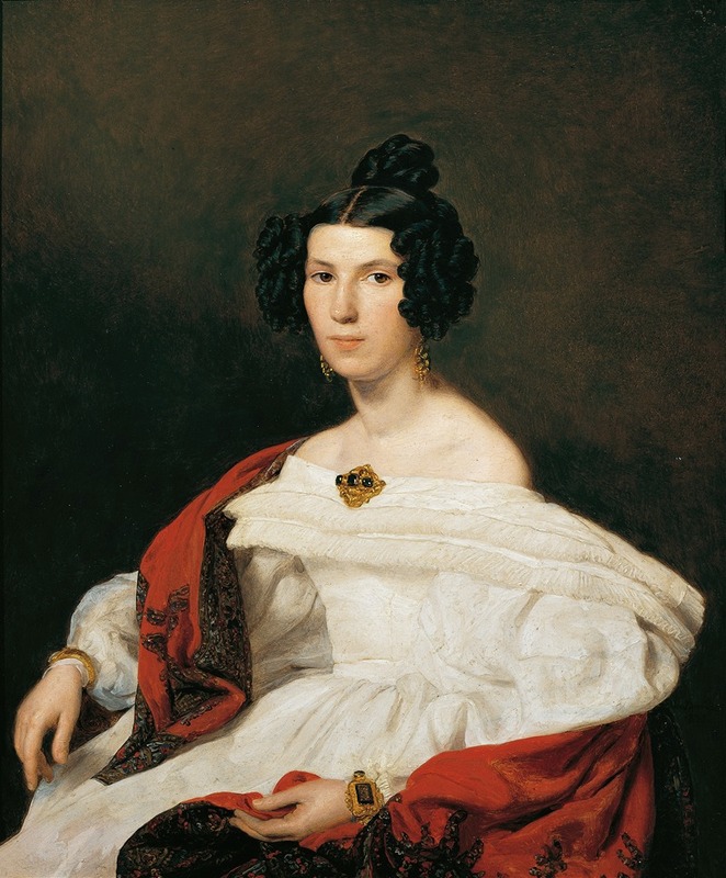 Ferdinand Georg Waldmüller - The wife of court official Josef von Stadler