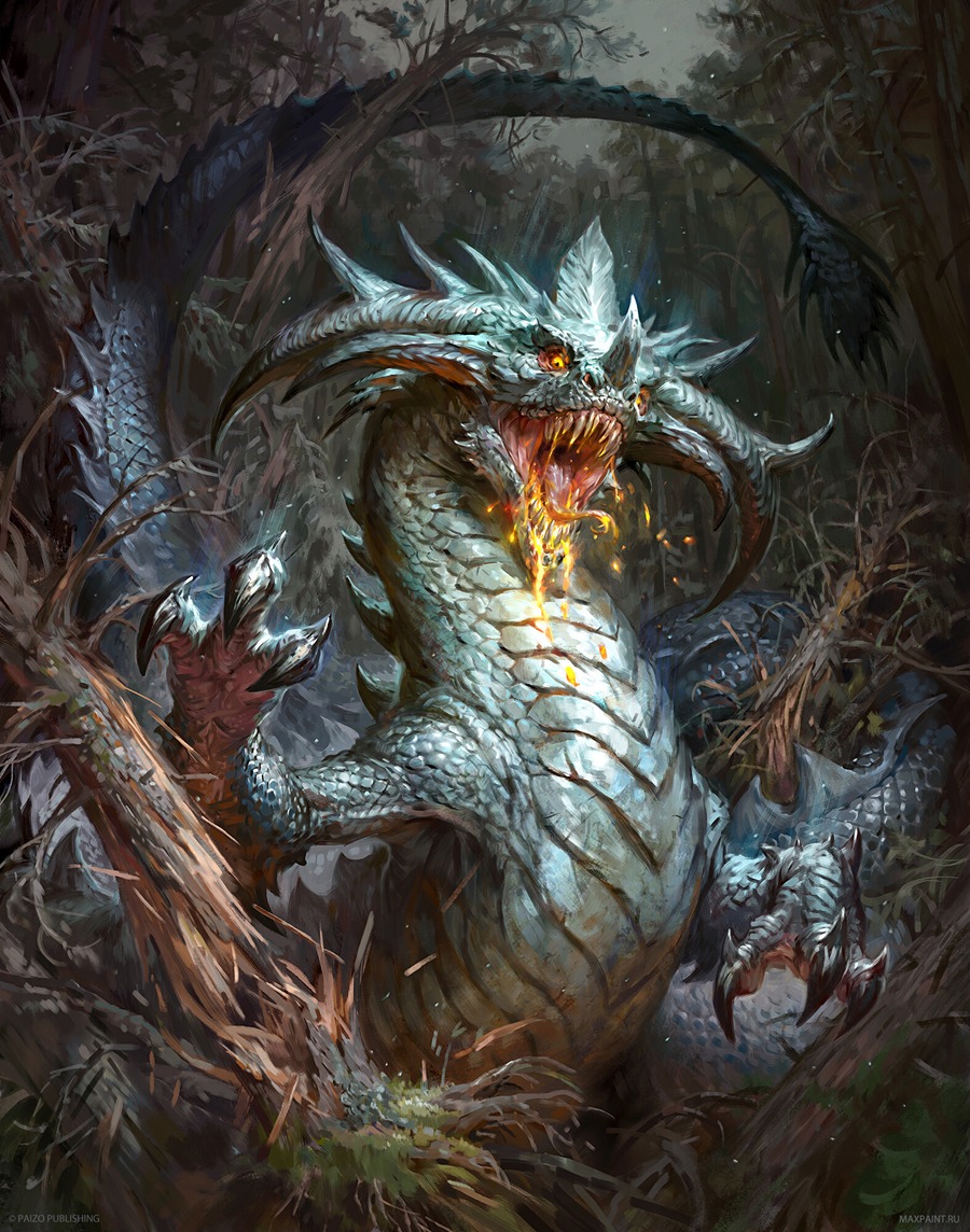 Pathfinder Lost Omens; Monsters of Myth Cover by Ekaterina Burmak - Artvee