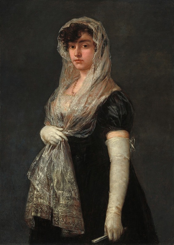 Francisco de Goya - Young Lady Wearing a Mantilla and Basquina