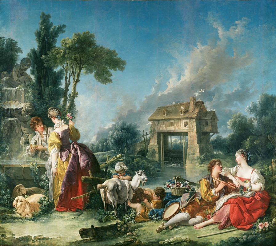 François Boucher - The Fountain of Love