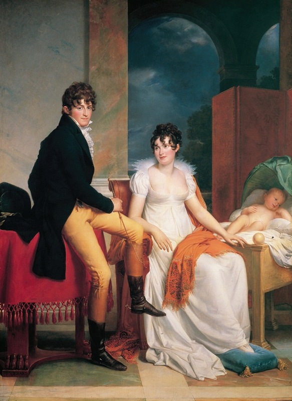François Gérard - Moritz Christian Reichsgraf von Fries with his wife Maria Theresia Josepha and the son Moritz,1805