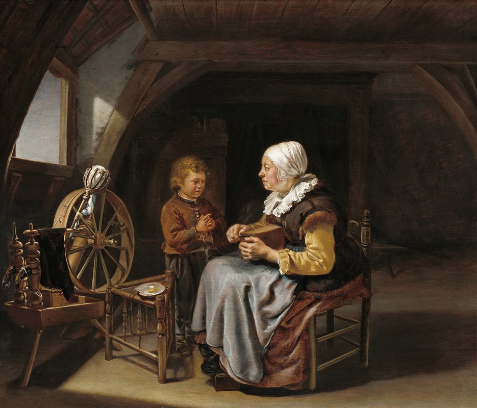 Frans van Mieris the Elder - Saying Grace