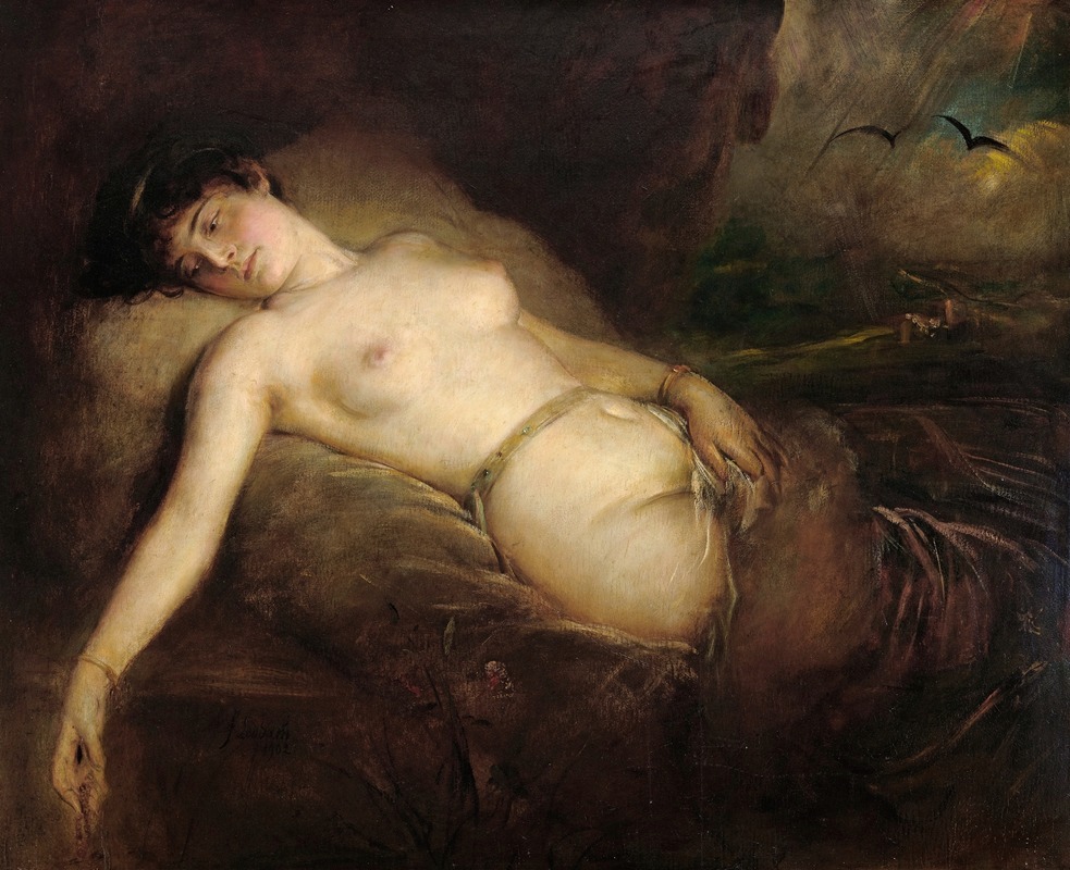 Franz von Lenbach - female nude
