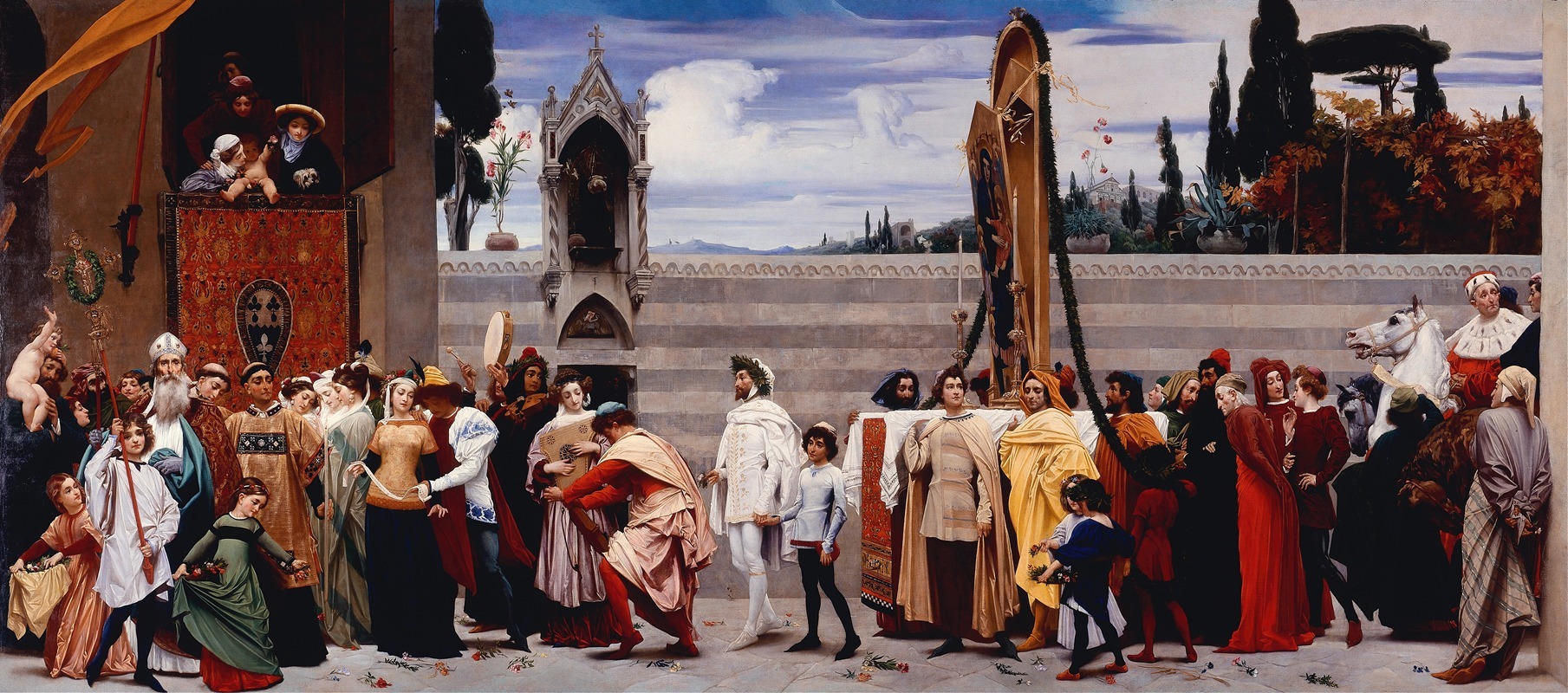 Frederic Leighton - Cimabue’s Madonna Carried in Procession