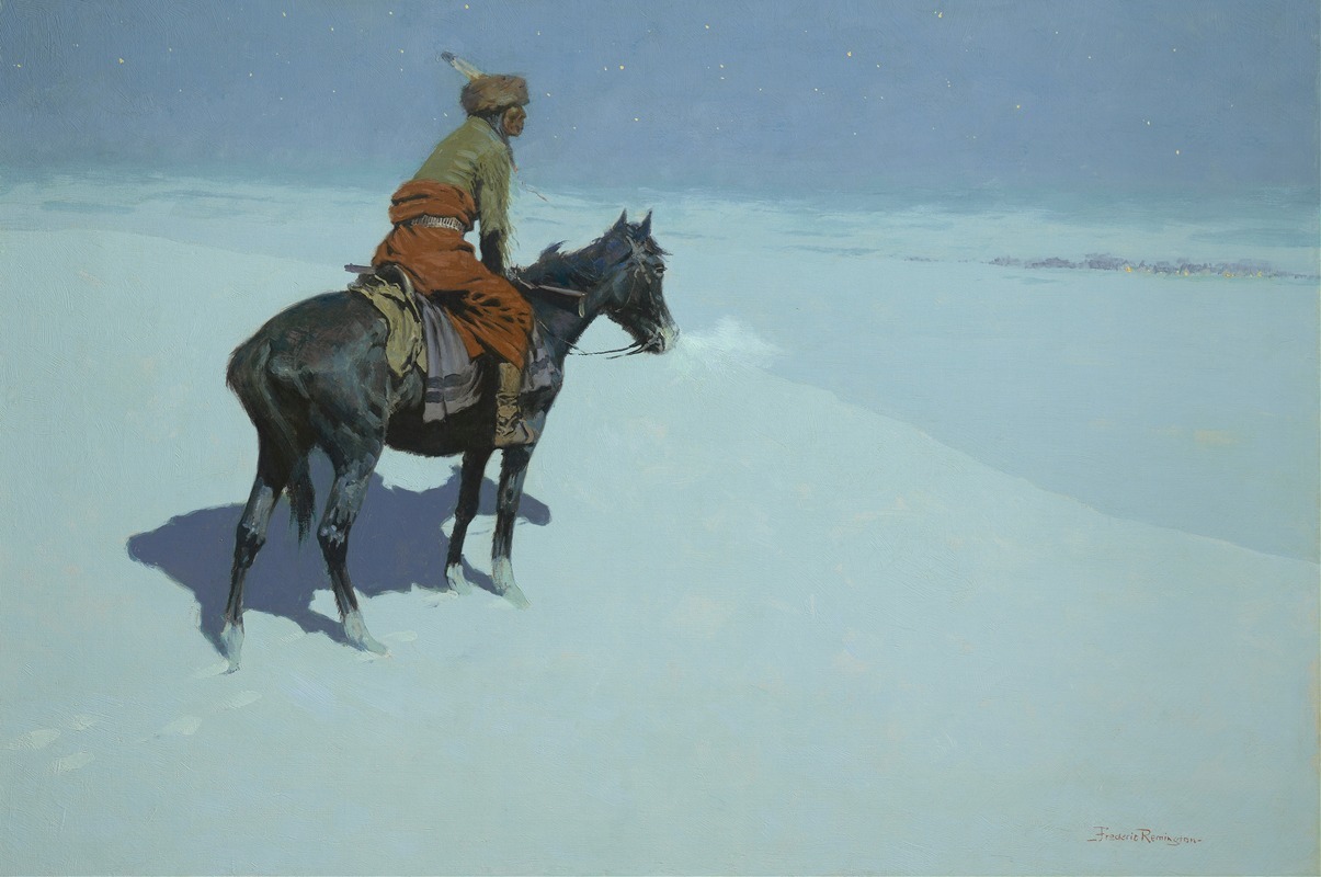 Frederic Remington - Friends Or Foes (The Scout)