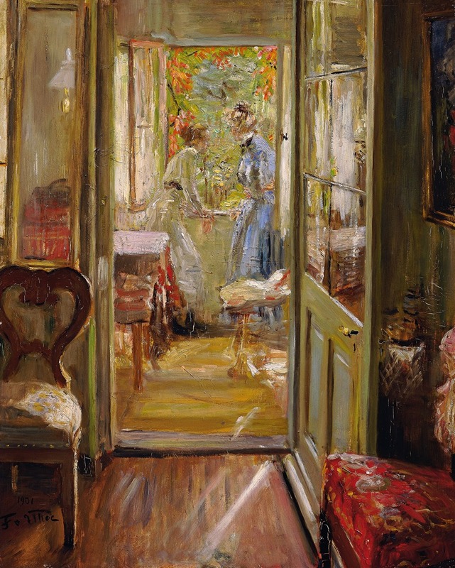 Fritz von Uhde - The artist’s daughters in the veranda