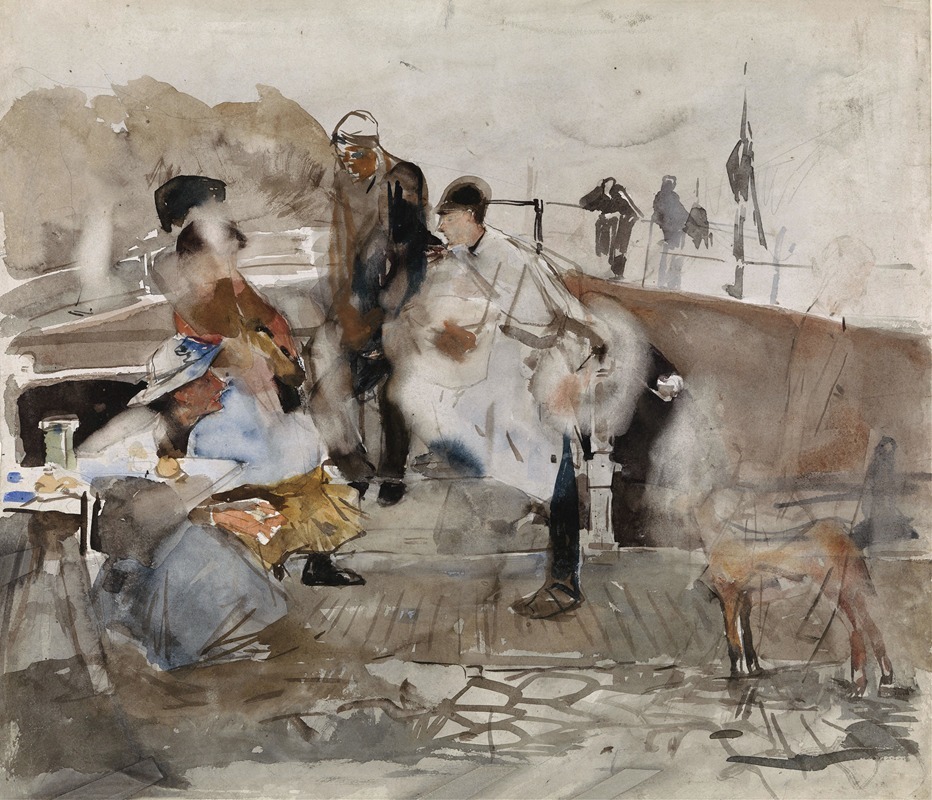 George Hendrik Breitner - Gezelschap op een boot