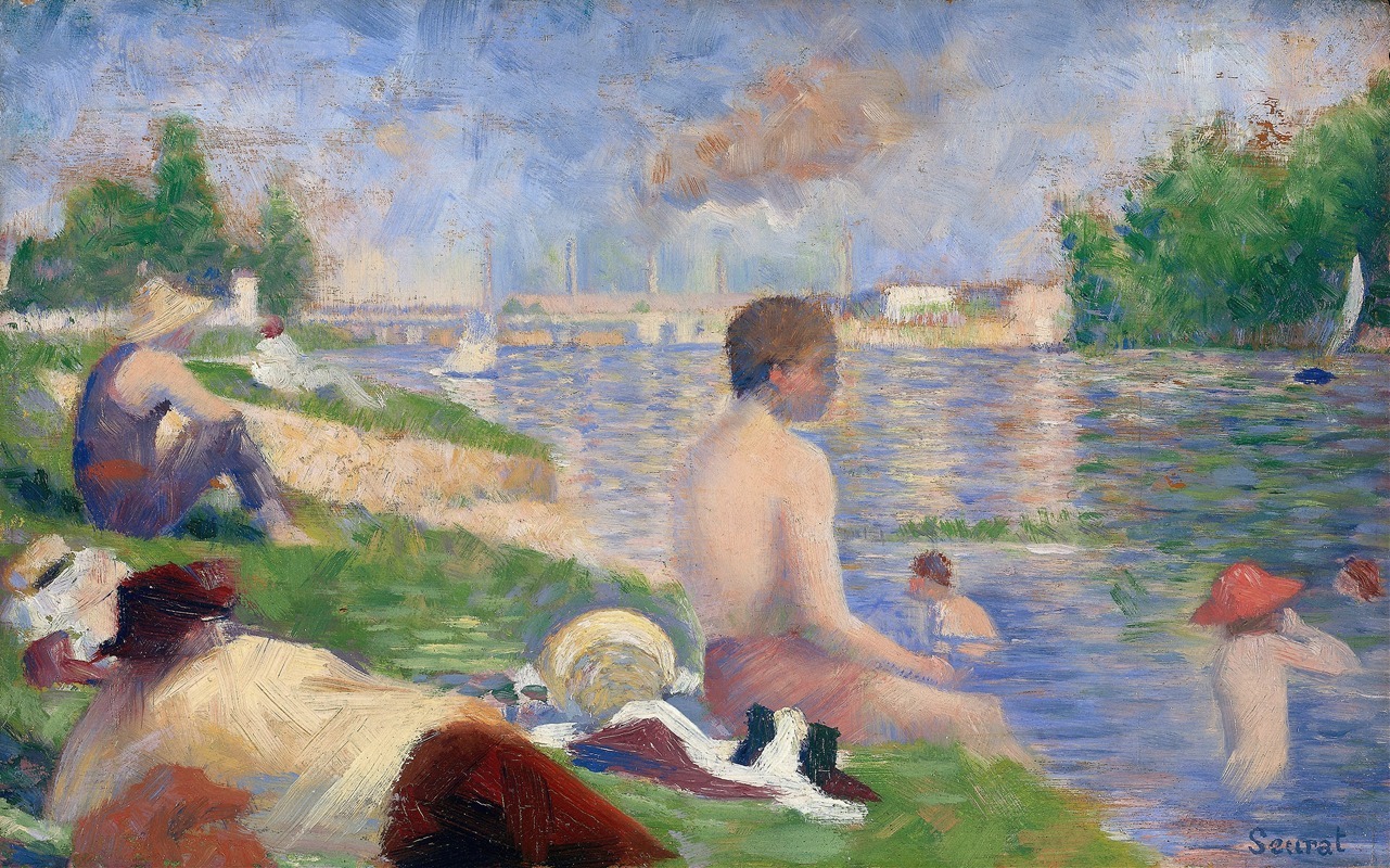 Georges Seurat - Final Study for “Bathers at Asnières”