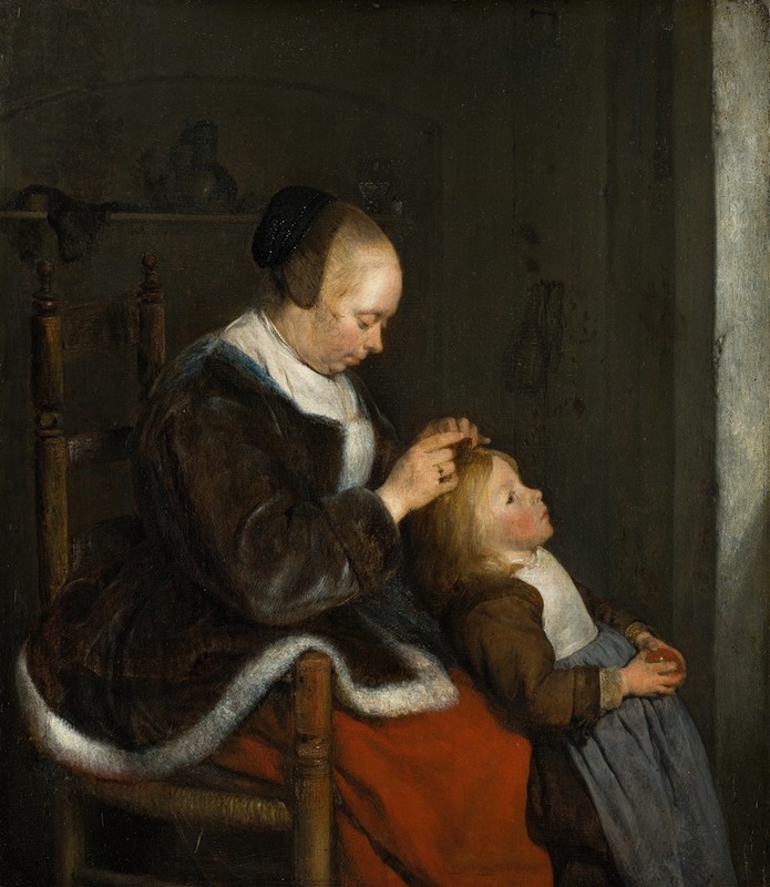 Gerard ter Borch - Hunting for Lice
