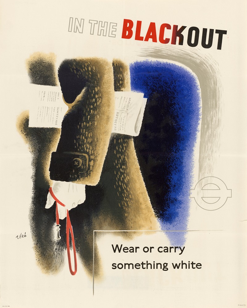 Hans Schleger - In the Blackout – Wear or Carry Something White