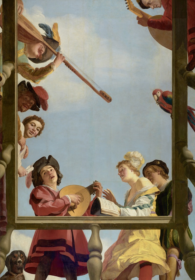 Gerard van Honthorst - Musical Group on a Balcony