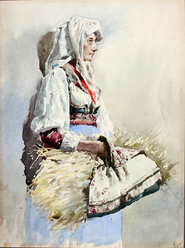 Giuseppe Signorini - Italian Peasant Woman