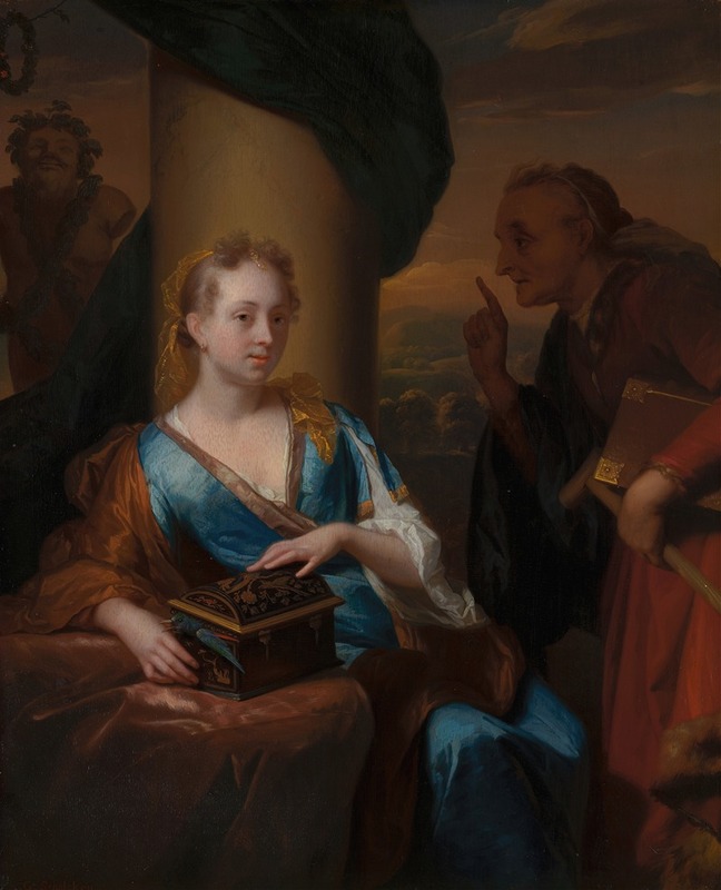Godfried Schalcken - A Useless Moral Lesson
