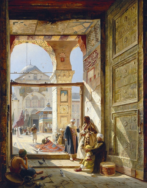 Gustav Bauernfeind - The Gate of the Great Umayyad Mosque, Damascus