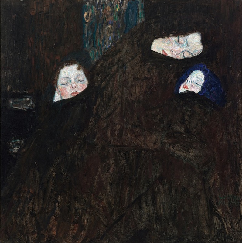Gustav Klimt - Mother with two children (family)