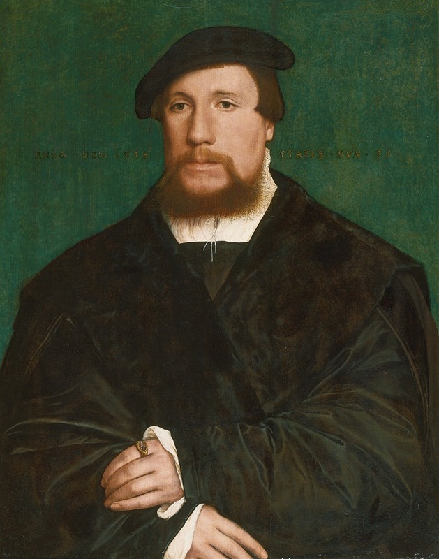 Hans Holbein The Younger - Portrait of a Hanseatic Merchant