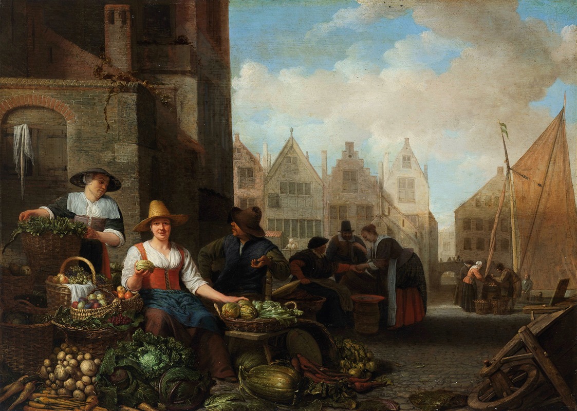 Hendrik Martensz. Sorgh - The Vegetable Market