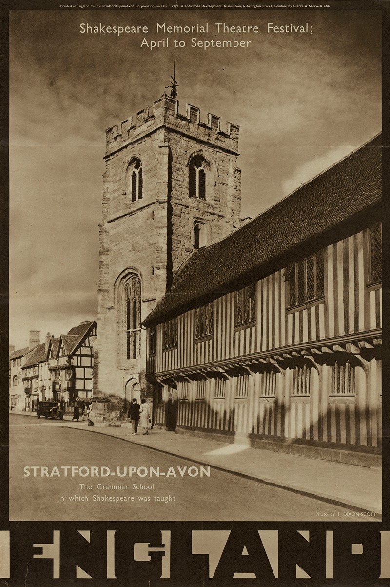 J. Dixon Scott - England – Stratford-Upon-Avon